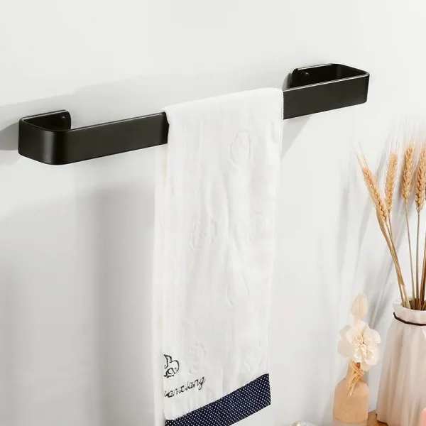 Kovový nástenný vešiak Kasos 30 cm čierny loft