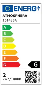ATMOSPHERA LED žárovka LOVE 2W E27 teplá bílá