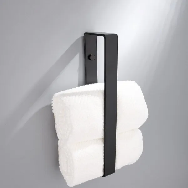 Kovový nástenný vešiak Kasos 40 cm čierny loft