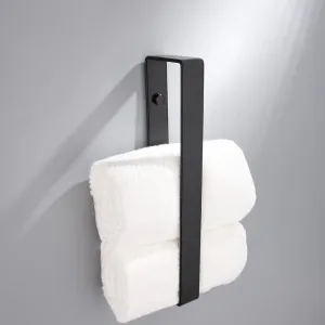 Kovový nástenný vešiak Kasos 40 cm čierny loft