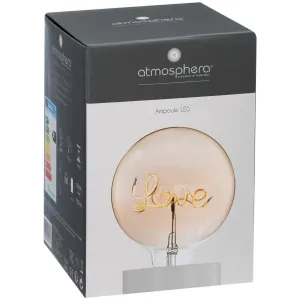 ATMOSPHERA LED žárovka LOVE 2W E27 teplá bílá
