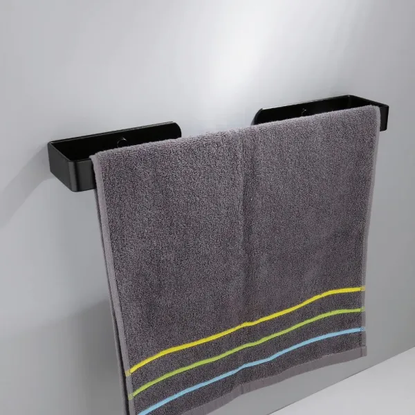 Kovový nástenný vešiak Kasos 40 cm čierny loft