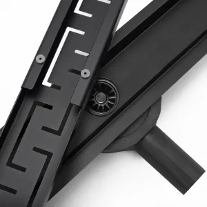 REA sprchový žľab NEREZ GREEK 900 MAT BLACK