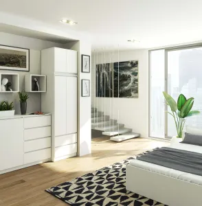 Ak furniture Nadstavec pre skrinku Star 60 cm biely