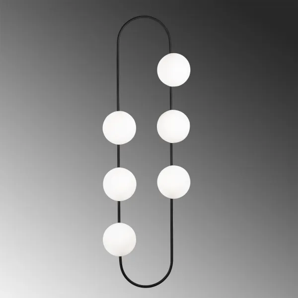 Opviq Nástenná lampa Abekus biela/čierna