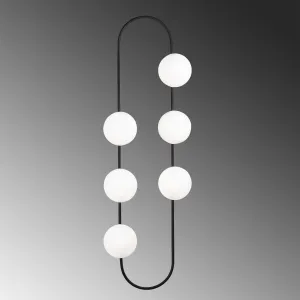 Opviq Nástenná lampa Abekus biela/čierna