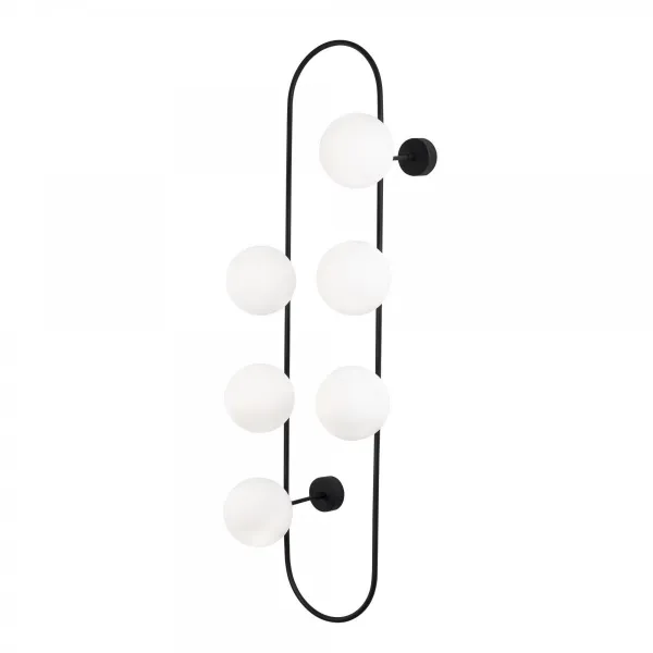 Opviq Nástenná lampa Abekus biela/čierna