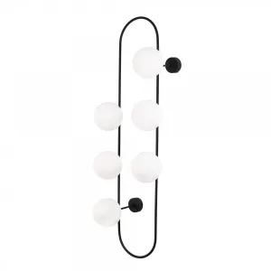 Opviq Nástenná lampa Abekus biela/čierna