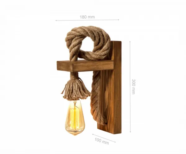 Opviq Nástenná lampa Ahsap II jedľa
