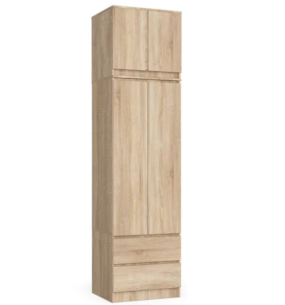 Ak furniture Nadstavec na šatníkovú skriňu Star 60 cm dub sonoma matný