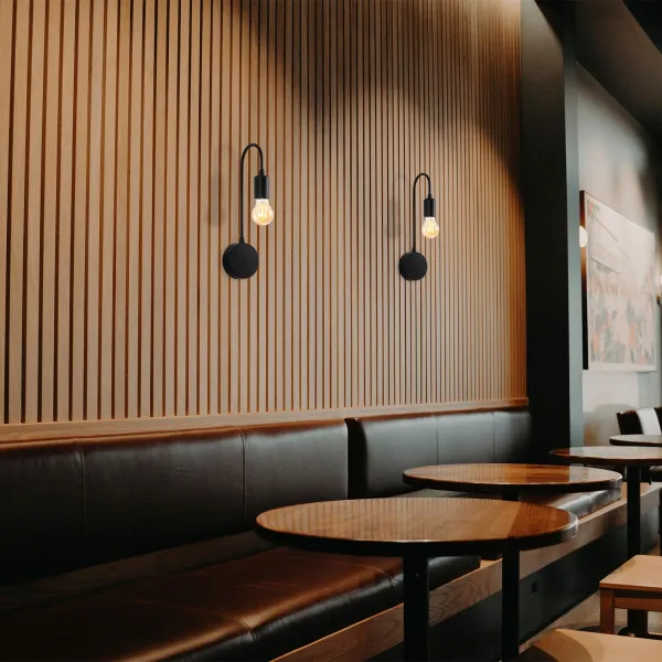 Opviq Nástenná lampa Baston I čierna