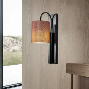 Opviq Nástenná lampa Baston II čierna/hnedá