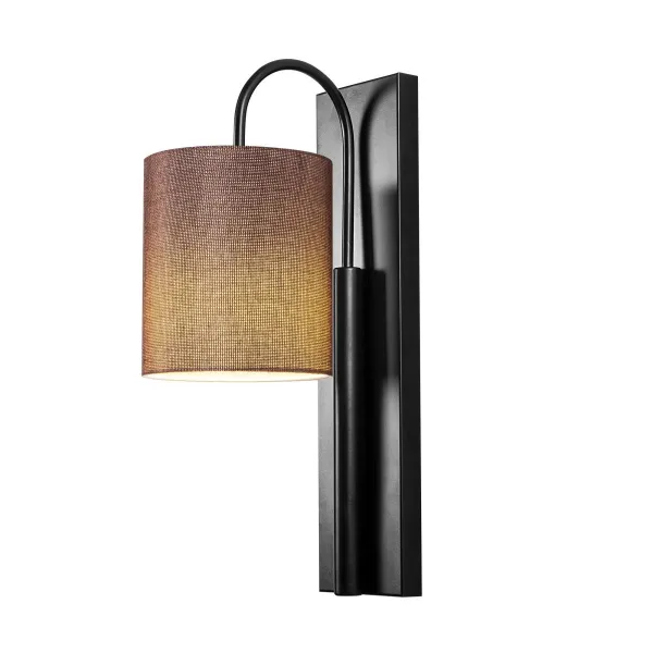 Opviq Nástenná lampa Baston II čierna/hnedá