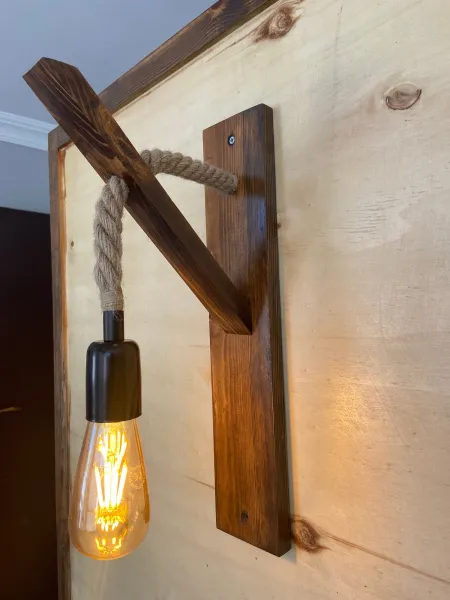 Opviq Nástenná lampa Aplik II hnedá