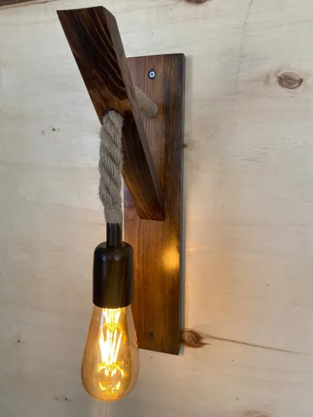 Opviq Nástenná lampa Aplik II hnedá