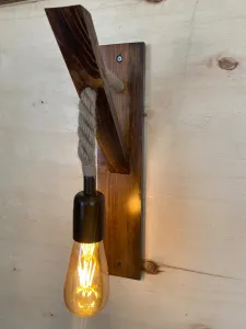 Opviq Nástenná lampa Aplik II hnedá