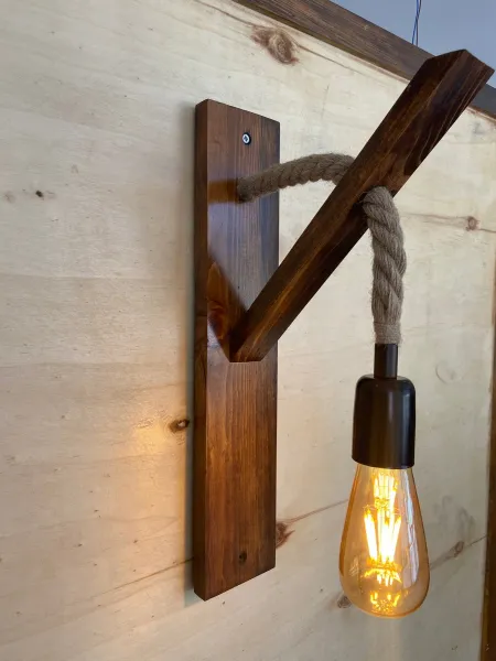 Opviq Nástenná lampa Aplik II hnedá