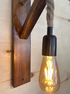 Opviq Nástenná lampa Aplik II hnedá