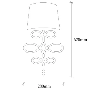 Opviq Nástenná lampa Asaf II biela