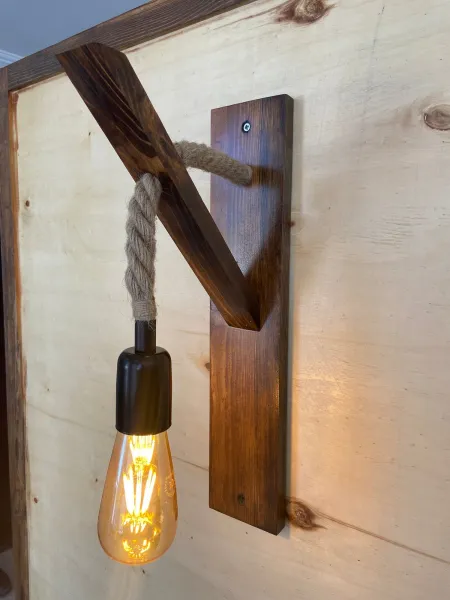 Opviq Nástenná lampa Aplik II hnedá