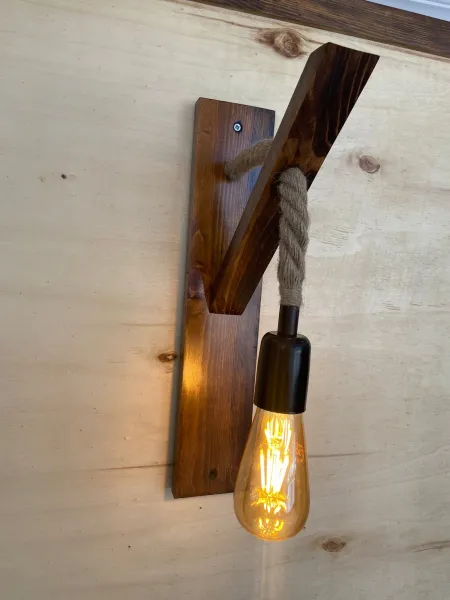 Opviq Nástenná lampa Aplik II hnedá