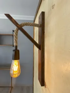 Opviq Nástenná lampa Aplik II hnedá