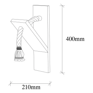 Opviq Nástenná lampa Erebos II jedľa