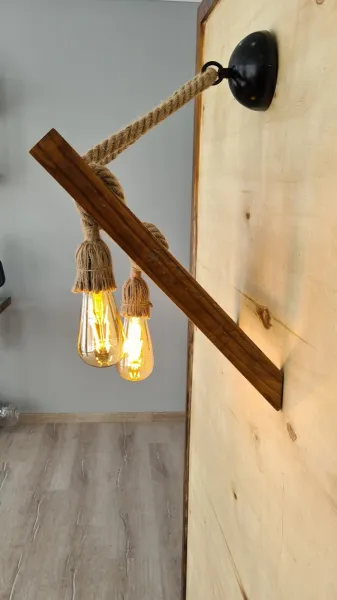 Opviq Nástenná lampa Aplik III hnedá