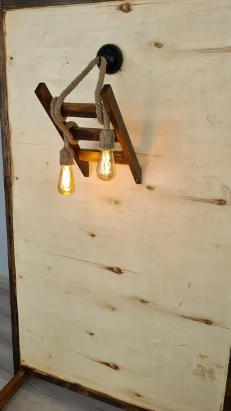 Opviq Nástenná lampa Aplik III hnedá