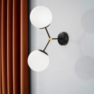 Opviq Nástenná lampa Damar čierna