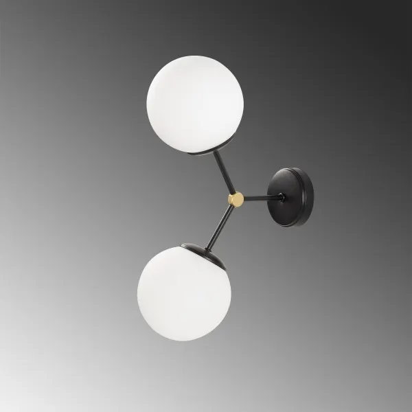 Opviq Nástenná lampa Damar čierna
