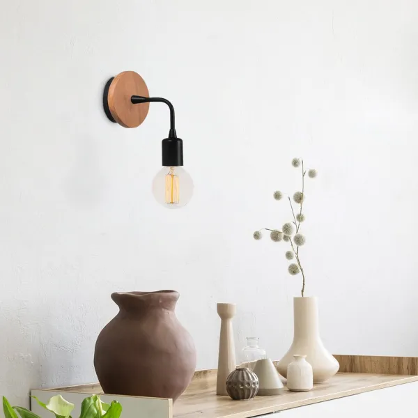 Opviq Nástenná lampa Dartini čierna