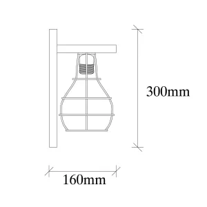 Opviq Nástenná lampa Erebos VII natural