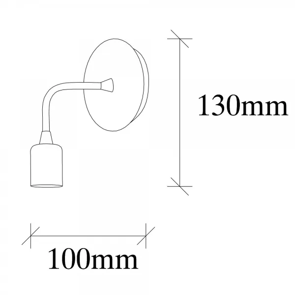 Opviq Nástenná lampa Dartini čierna