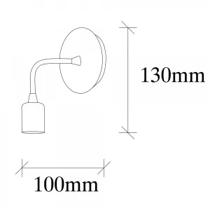 Opviq Nástenná lampa Dartini čierna