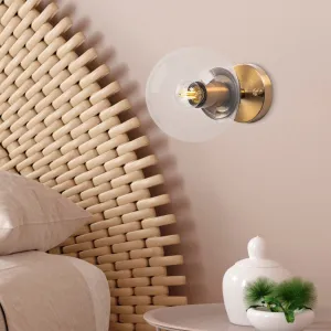 Opviq Nástenná lampa Atmaca zlatá/číra