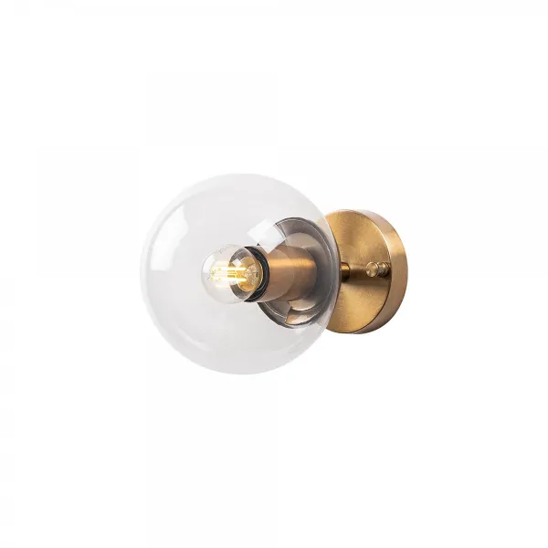 Opviq Nástenná lampa Atmaca zlatá/číra