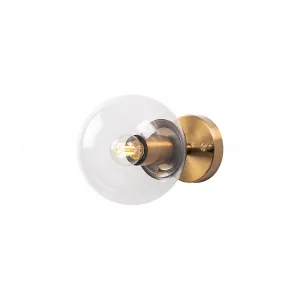 Opviq Nástenná lampa Atmaca zlatá/číra