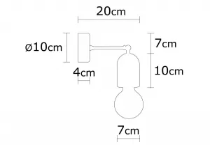 Opviq Nástenná lampa Datca prírodná