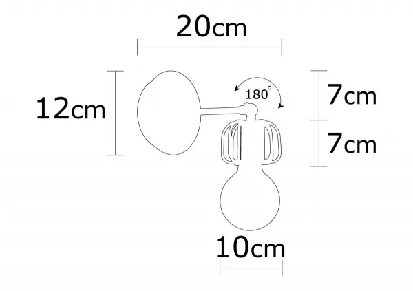Opviq Nástenná lampa Demre čierna
