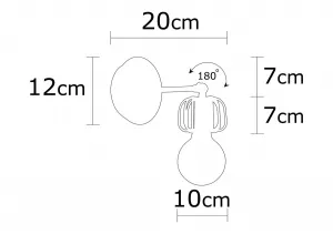 Opviq Nástenná lampa Demre čierna
