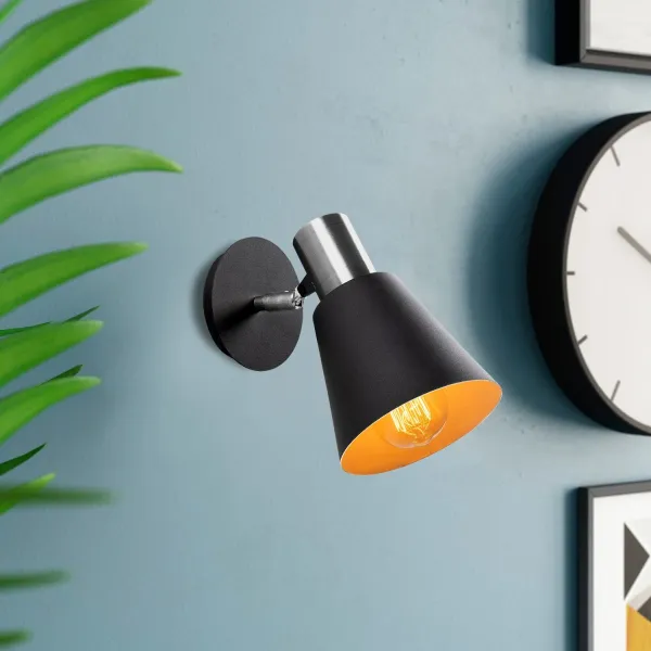 Opviq Nástenná lampa Kem I čierna
