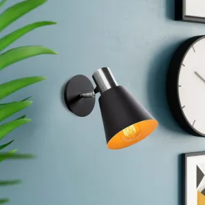 Opviq Nástenná lampa Kem I čierna