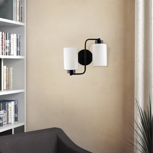 Opviq Nástenná lampa Balcova III čierna