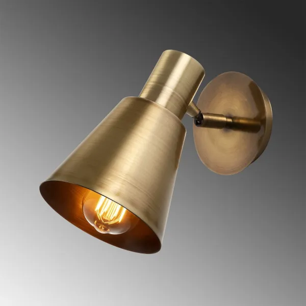 Opviq Nástenná lampa Kem I zlatá