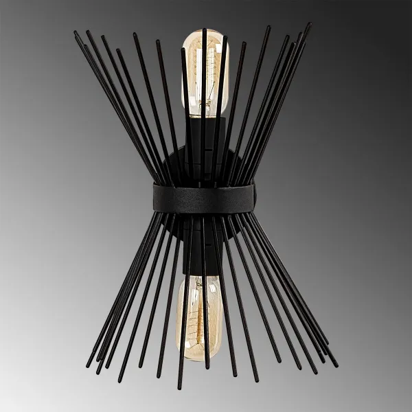 Opviq Nástenná lampa Kirpi čierna
