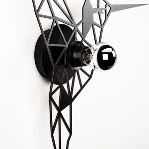 Opviq Nástenná lampa Birgo čierna