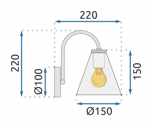 TooLight Nástenná lampa FOREST APP933-1W biela