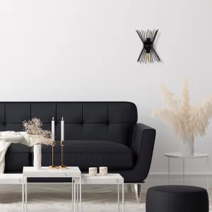 Opviq Nástenná lampa Kirpi čierna