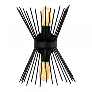 Opviq Nástenná lampa Kirpi čierna